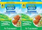 Hidden Valley Original Ranch Seasoning, Dressing and Recipe Mix, 1 Ounce Each, 4 Count (Package May Vary) (Pack of 2)