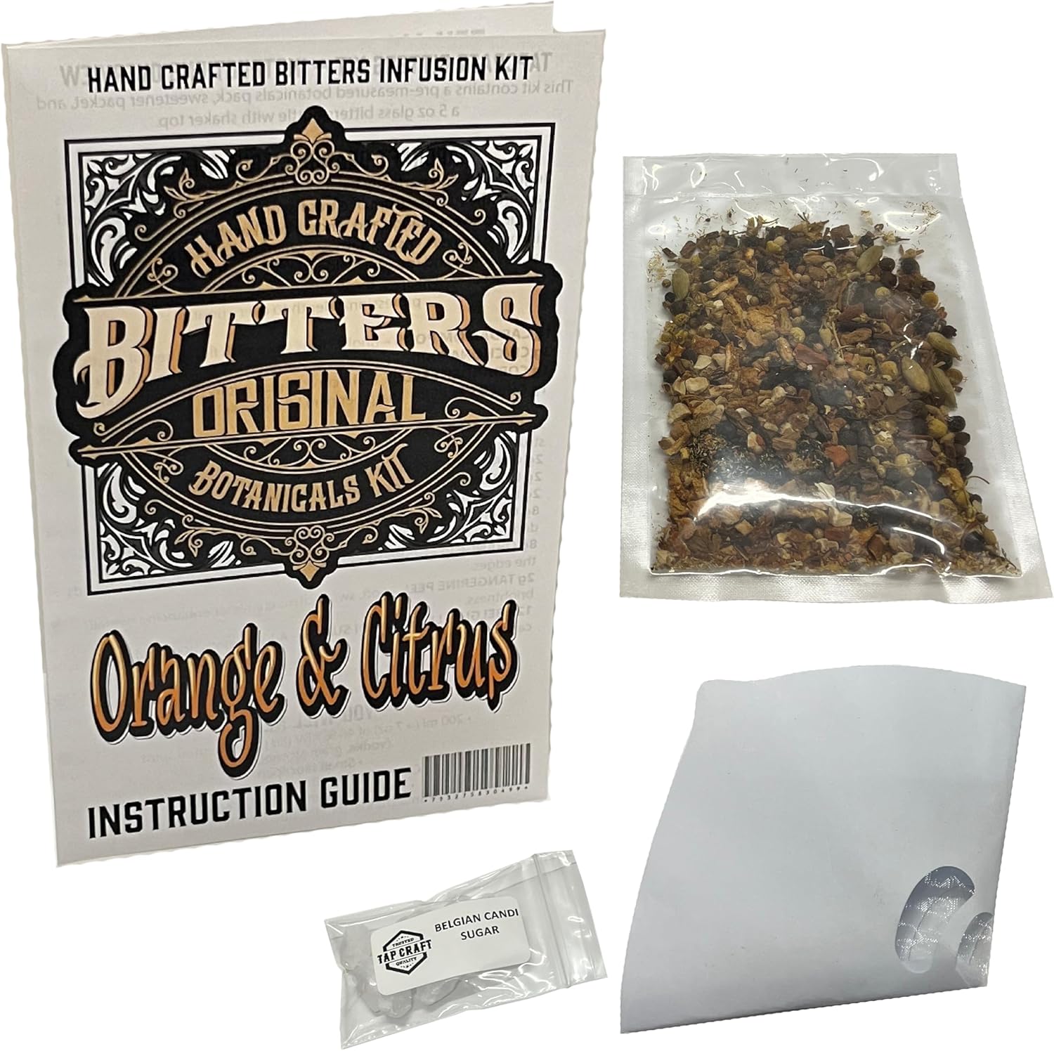 TAPCRAFT Orange & Citrus Bitters Botanical Blend – DIY Citrus Bitters Making Kit for Home Mixology and Craft Cocktails