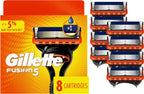 Gillette Fusion5 Mens Razor Blade Refills, 8 Count, Lubrastrip for a More Comfortable Shave