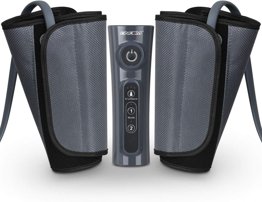 CINCOM Leg Massager for Circulation and Pain Relief, Air Compression Calf Massager with 2 Modes 3 Intensities Helpful for RLS Edema and Muscle Soreness
