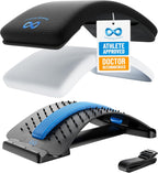 Everlasting Comfort Lumbar Support Board Back Stretcher for Lower Pain Relief - Adjustable Spine Decompression with 88 Acupressure Nodes - Back Cracking Device with Chair Strap for Posture Correction