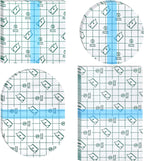 Nuanchu 48 Pieces Transparent Adhesive Bandage Waterproof Adhesive Skin Dressing Tape Transparent Film Dressing Bandages Clear Cover up Tape Retention Waterproof Cover for Swimming