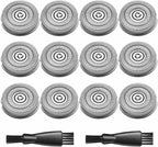 Sweetlf Replacement Blades for SweetLF Electric Razor for Men, 12 Pack SweetLF Shaver Blades, SWS7105 Replacement Blades for SweetLF Shaver SWS7105 SWS7105BK, 2 Cleaning Brush