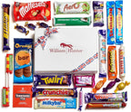 William Hunter British Candy & British Chocolate Hamper - Exquisite British Snacks & Chocolate Variety Pack - Authentic British Candy Box with Milky Way, Crunchie Bar, Aero & More, 25 Pieces