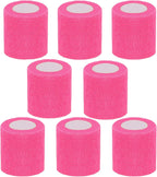 CIYAGPOOU Self Adhesive Bandage Wrap,2 Inch Pink Breathable Elastic Cohesive Bandages, Vet Wrap Sports Tape Bulk for First Aid Supplies, Wrist Sprains Protection