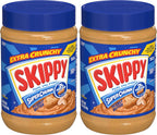 SKIPPY Super Chunk Peanut Butter,28 oz,(Pack of 2)