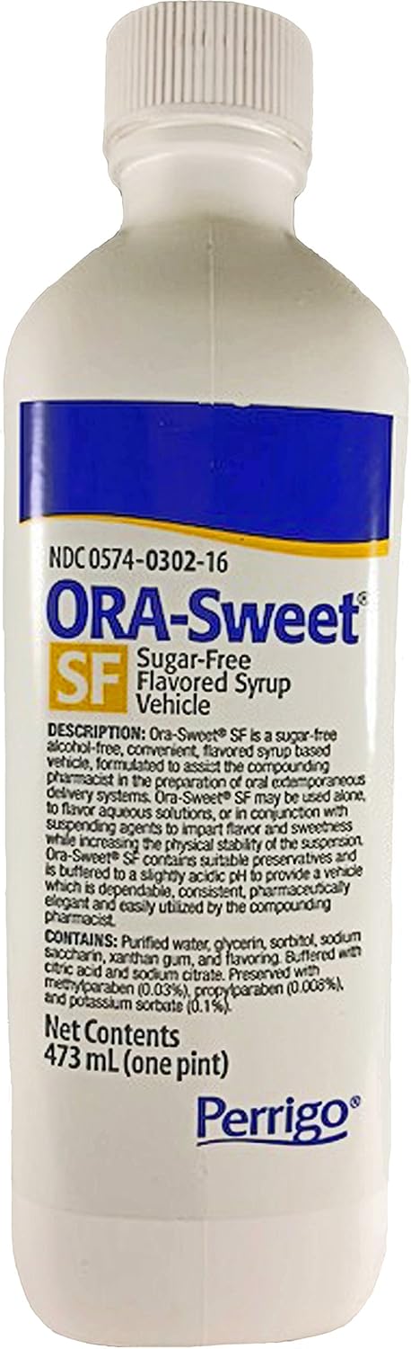 Ora-Sweet Sugar Free Syrup, 1Pt by PADDOCK LABORATORIES