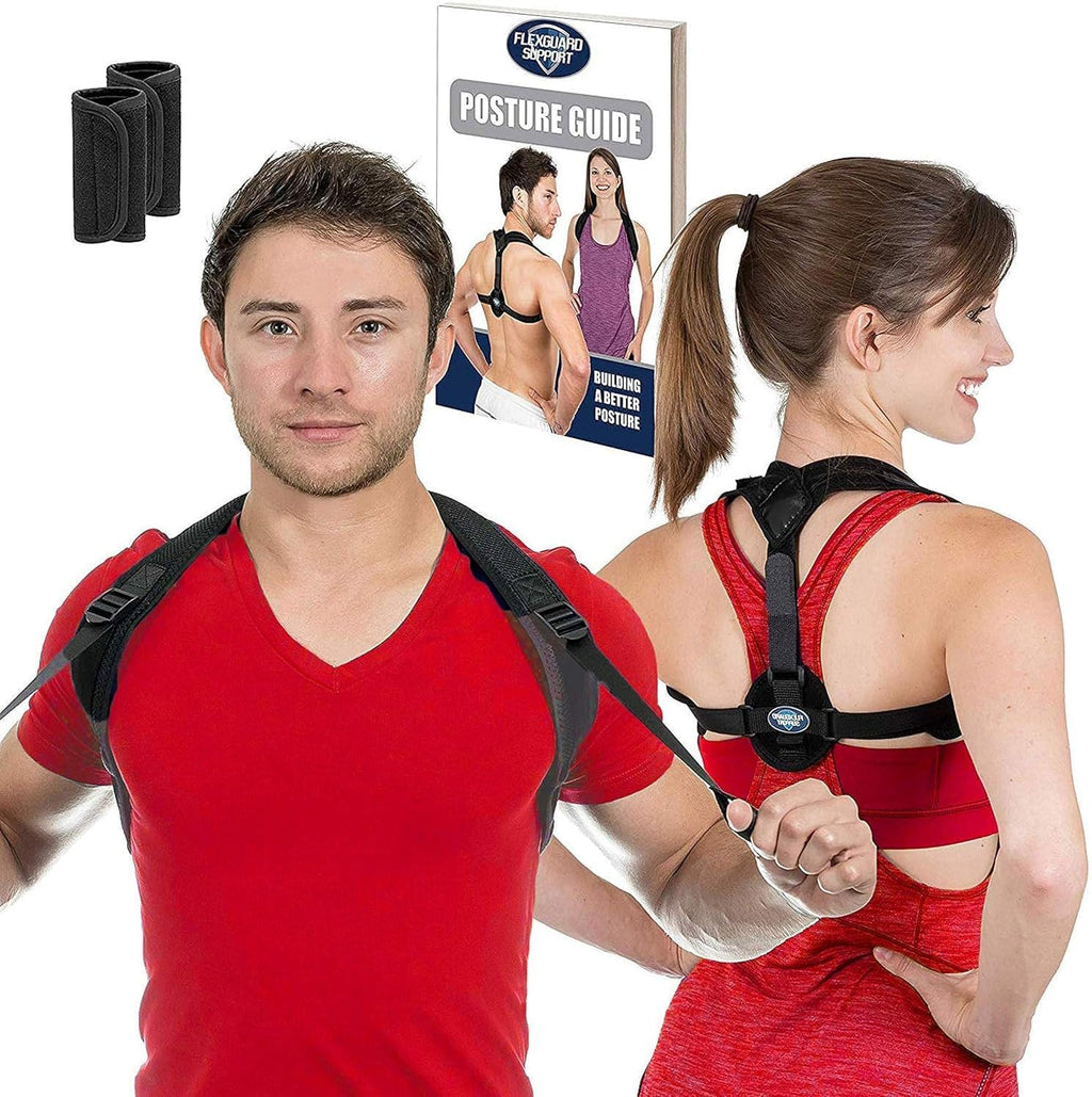 Posture Corrector for Women and Men - Adjustable Upper Back & Shoulder Brace Trainer for Slouching, Neck Hump and Hunched Shoulders - X-Large
