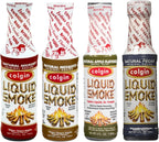 Colgin Liquid Smoke Bundle – Hickory, Mesquite, Apple, & Pecan Flavors (4 oz each) for Home Cooks and BBQ Enthusiasts | Assorted Organic Liquid Smoke for Cooking, Grilling, & Marinades (4 pack)