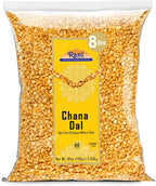 Rani Chana Dal (Split Desi Chickpeas without skin) 128oz (8lbs) 3.63kg Bulk ~ All Natural | Gluten Friendly | NON-GMO | Kosher | Vegan | Indian Origin