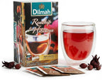 Dilmah Rosehip & Hibiscus Herbal Tea – 20 Individually Foil Wrapped Tea Bags, Naturally Caffeine-Free Red Infusion, 70% Rosehip & 30% Hibiscus, Premium Herbal Blend