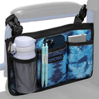 Wheelchair Side Bag, Wheelchair Armrest Pouch Accessories with Cup Holder, Storage Bag for Walker, Rollator, Electric Scooter Wheelchairs, Ideal Gift for Mother's Day & Father's Day