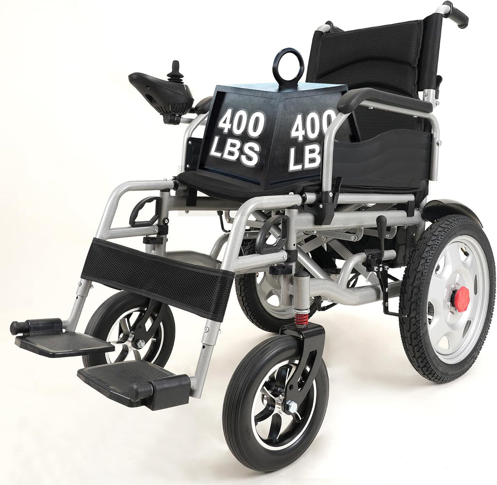 Large Electric Wheelchairs for Adults, Power Motorized Foldable Wheelchairs for Seniors Support 400 LBS,30 Miles Range, Airline Approval & 600W Motors,Portable All-TerrainMotorized Wheelchai (Black)