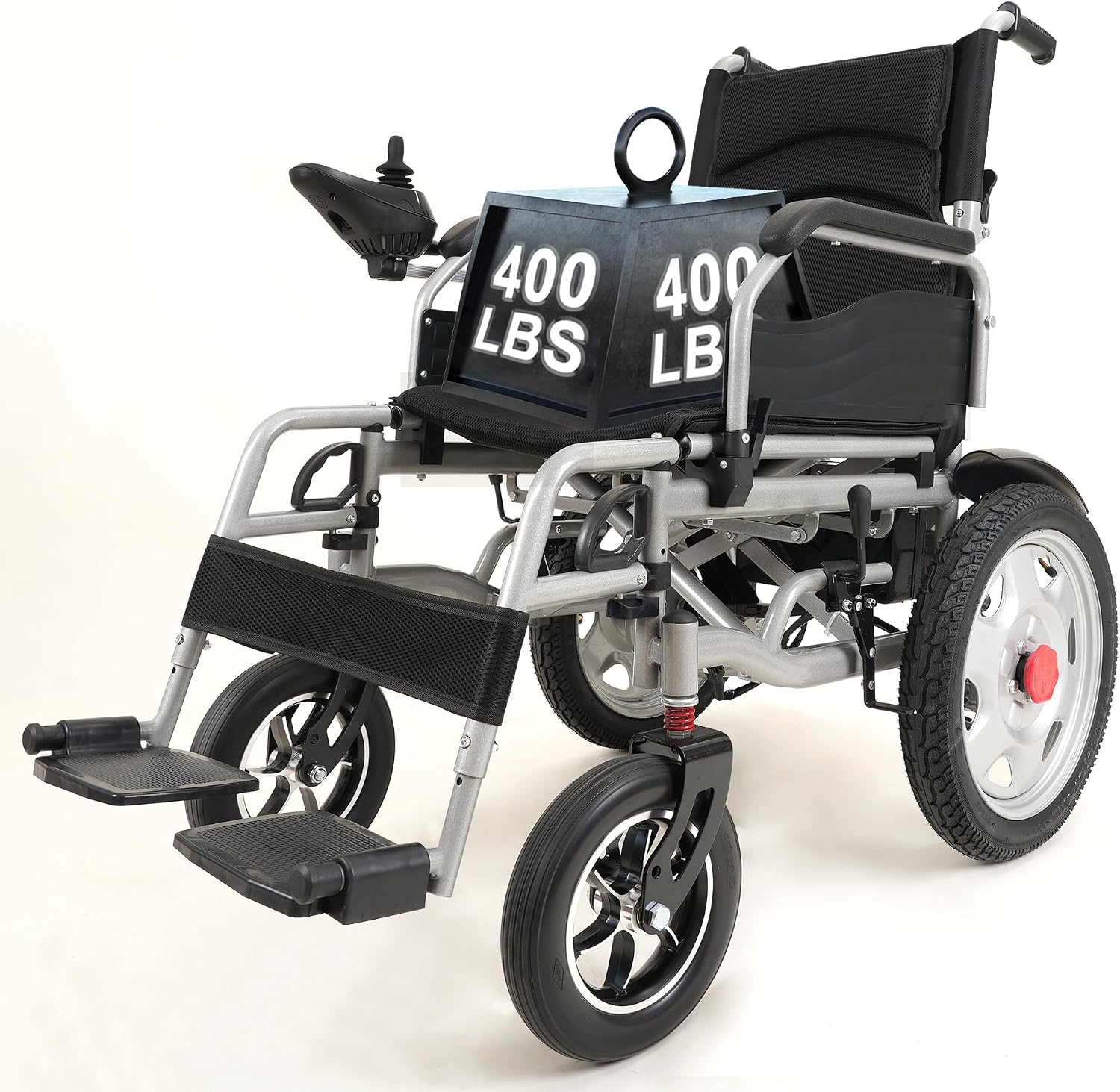 Large Electric Wheelchairs for Adults, Power Motorized Foldable Wheelchairs for Seniors Support 400 LBS,30 Miles Range, Airline Approval & 600W Motors,Portable All-TerrainMotorized Wheelchai (Black)