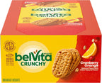belVita Breakfast Bars Biscuits, Cranberry Orange, 8 Packs (4 Biscuits Per Pack)