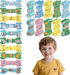 60 Pcs Cartoon Animals Nose Strips for Kids, 1.73 * 0.55 Extra Strength Kids Nasal Strips for Breathing Children Sleeping Tape Anti Snoring Solution Nose Tape Nose Strip