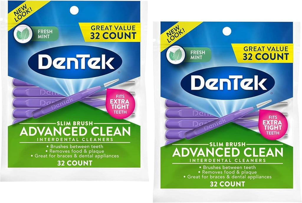 DenTek - Slim Brush Interdental Cleaners - 32PK - Pack of 2 by DenTek