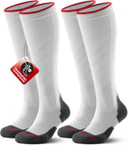 RUIXUE Compression Socks for Women Men 2 Pairs, 15-20mmHg Graduated Circulation Support for Flying, Nurses, Athletic, Travel