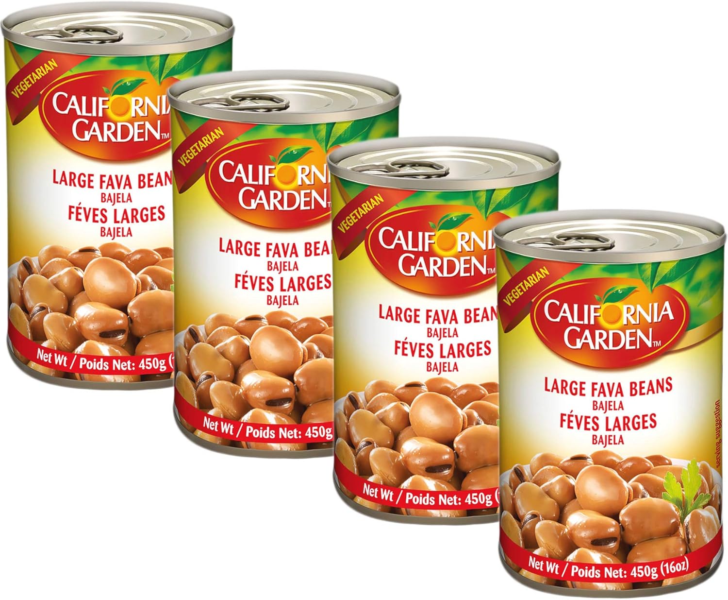 California Garden Bajela Large Fava Beans 450g (4 cans)