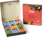 Yogi Organic Tea Sampler Gift Box (45 Tea Bags) Assorted Delicious Wellness Blends - 9 Favorite Herbal, Green & Black Varieties | Gift Box, 9 Favorite, Assorted, Delicious, Wellness Teas
