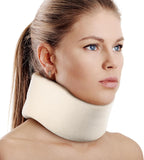 Soft Foam Neck Brace Universal Cervical Collar, Adjustable Neck Support Brace for Sleeping - Relieves Neck Pain and Spine Pressure, Neck Collar After Whiplash or Injury (2.5" Depth Collar, M)