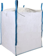 DURASACK Heavy Duty Builder's Bulk Bags 200-Gallon White Woven Polypropylene Contractor Trash Bags for Demo and Construction, Holds up to 2200 lbs, Open Top