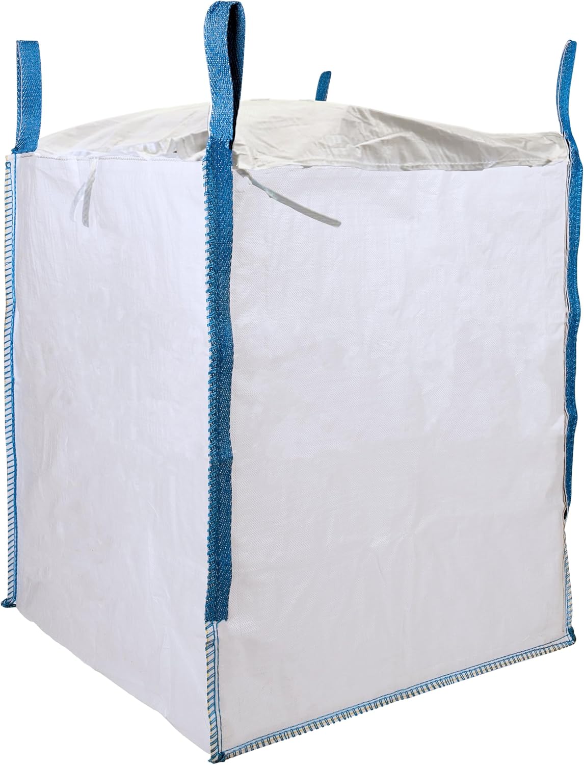 DURASACK Heavy Duty Builder's Bulk Bags 200-Gallon White Woven Polypropylene Contractor Trash Bags for Demo and Construction, Holds up to 2200 lbs, Open Top