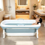 Portable Tub for Adults, Ice Bath Tub, Foldable Bathtub for Adults, Bathtub for Shower, Ice Bath, Sitz Bath, Portable Camping Shower, Freestanding Bathtubs 46 Inch