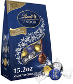 Lindt LINDOR Assorted Dark Chocolate Candy Truffles, Assorted Chocolate with Smooth, Melting Truffle Center, 15.2 oz. Bag