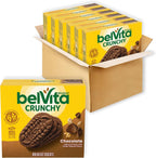 belVita Breakfast Bars Biscuits, Chocolate, 30 Total Packs, 6 Boxes (4 Biscuits Per Pack)