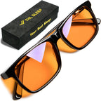 +1.0 +1.5 +2.0 +2.5 Orange Blue Light Blocking Reading Glasses for Better Sleep - Migraine Glasses for Women & Men