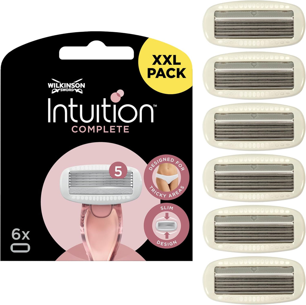 WILKINSON SWORD - Intuition Complete For Women | Smooth Shave |6 x Razor Blade Refills