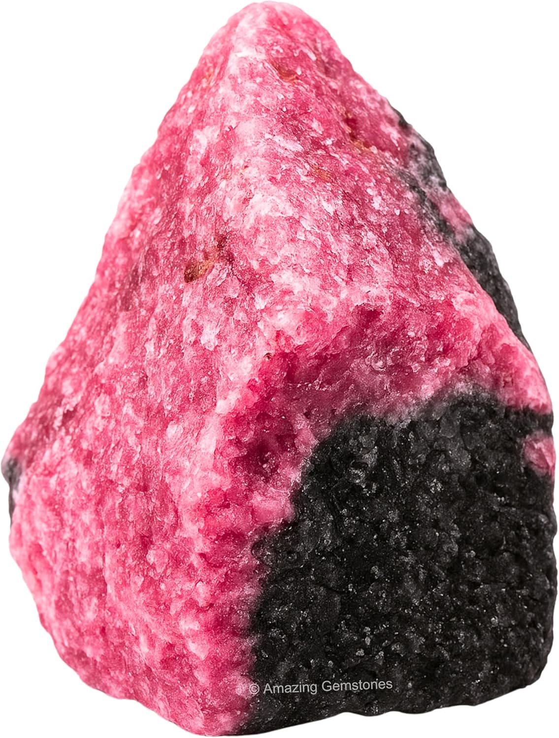 Amazing Gemstone Rhodonite Raw Crystals and Healing Stones, Natural Rocks For Tumbling - DIY Raw Stones And Crystals (1 Piece)