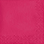 Creative Converting Touch of Color 2-Ply 50 Count Paper Lunch Napkins, Hot Magenta