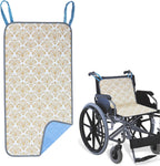 JFHNMLW Waterproof Highly Absorbent Incontinence Wheelchair Pads for Elderly (White-Yellow)