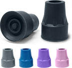 Crutch Comfort by Top Glides: Steel-Reinforced 7/8" Crutch Tips - 1 Pair