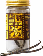 Beyond Good Madagascar Vanilla Beans | 2 Beans | Grade A Bourbon Vanilla Pods Perfect for Gourmet Home Baking, Ice Cream, Premium Vanilla Extract, and Infusions