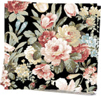 20-ct 6.5 Black Rose Floral Napkins for Decoupage - Decorative Paper for Mother's Day, Shabby Chic Dinner - Kate