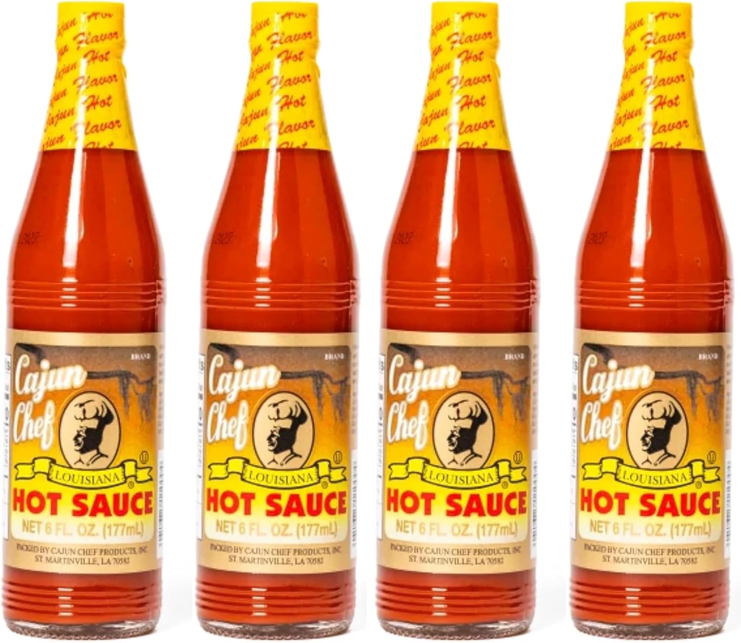 Cajun Chef Louisiana Hot Sauce (4pk) by Cajun Chef