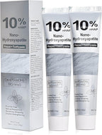 10% Nano Hydroxyapatite Toothpaste, Enamel Repair & Remineralizing Toothpaste, Gentle Whitening, Fresh Breath, Daily Oral Care for Sensitive Teeth, Fluoride-Free (2 Pack)