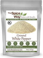 The Spice Way Ground White Pepper - (4 oz) pure pepper powder