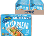 Wasa Light Rye Crispbread, 9.5 oz (Pack of 12), Rye Crackers, Non-GMO Ingredients, Fat Free