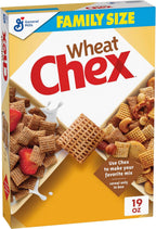 Wheat Chex Breakfast Cereal, Homemade Chex Mix Ingredient, Family Size, 19 oz