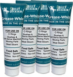 Grease-Whiz Food Grade Grease Lubricant (4oz, 4 Pack) - Food Grade Lube for Ice Cream Machine, Slushee Machine, Beer Kegs, Pools, O Rings - Lubricant for Commercial & Domestic Use by Billy Buckskin