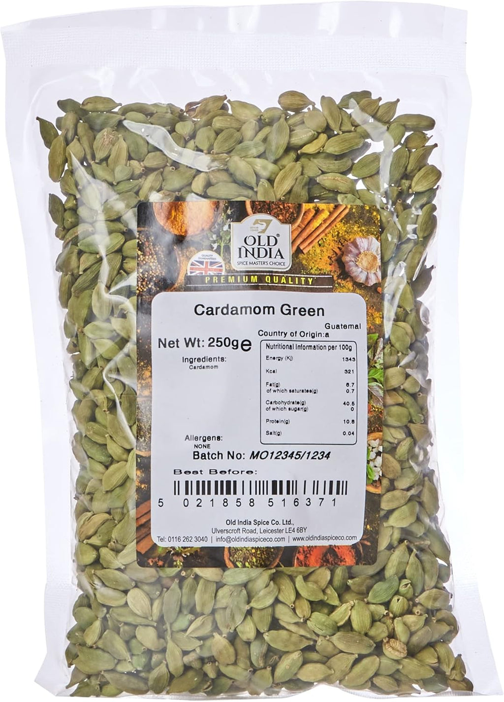 Old India Cardamom Green 250 g