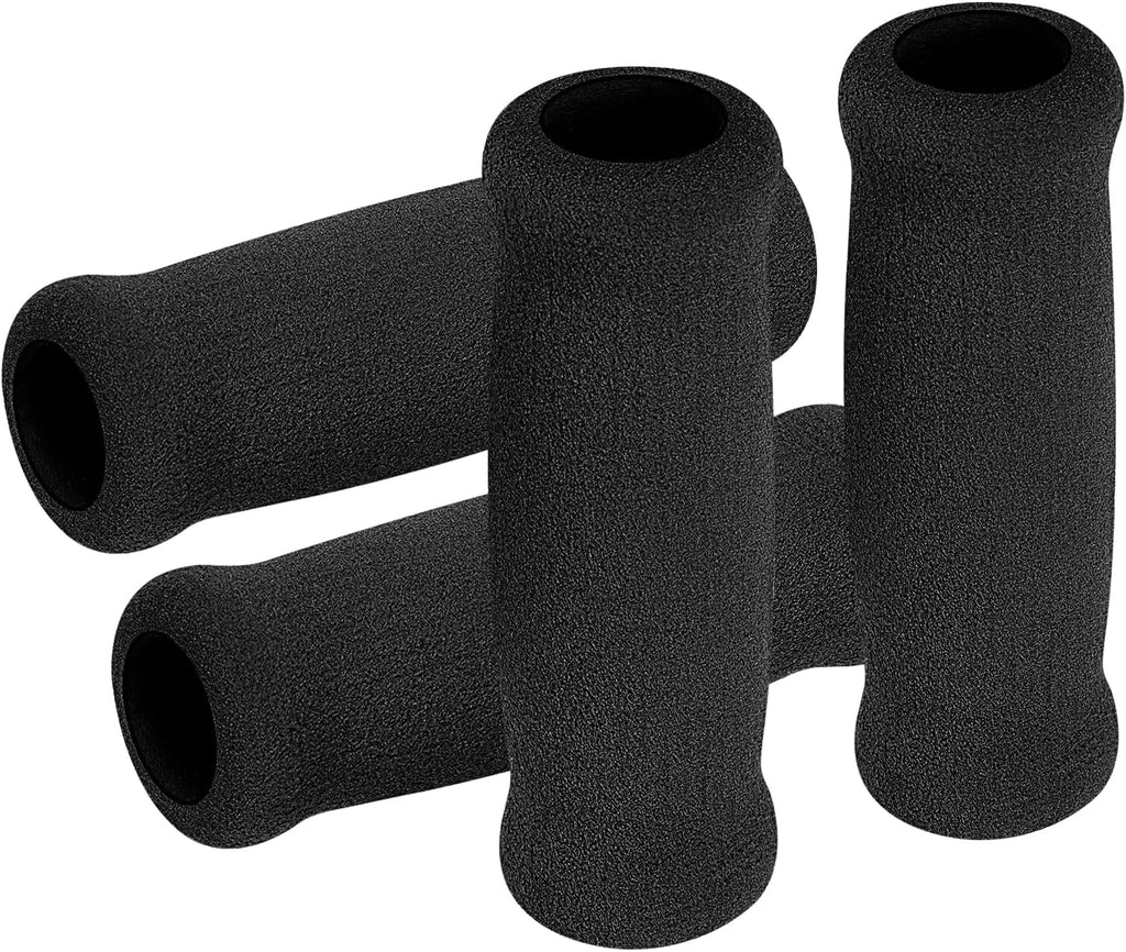 MFE Cane Grip, 4 PCS Foam Handle Covers for Walking & Offset Canes, Comfortable Replacement Hand Grips for Seniors, Non-Slip Crutch Handle Covers, Fits Bicycle Handlebars & Tool Handles