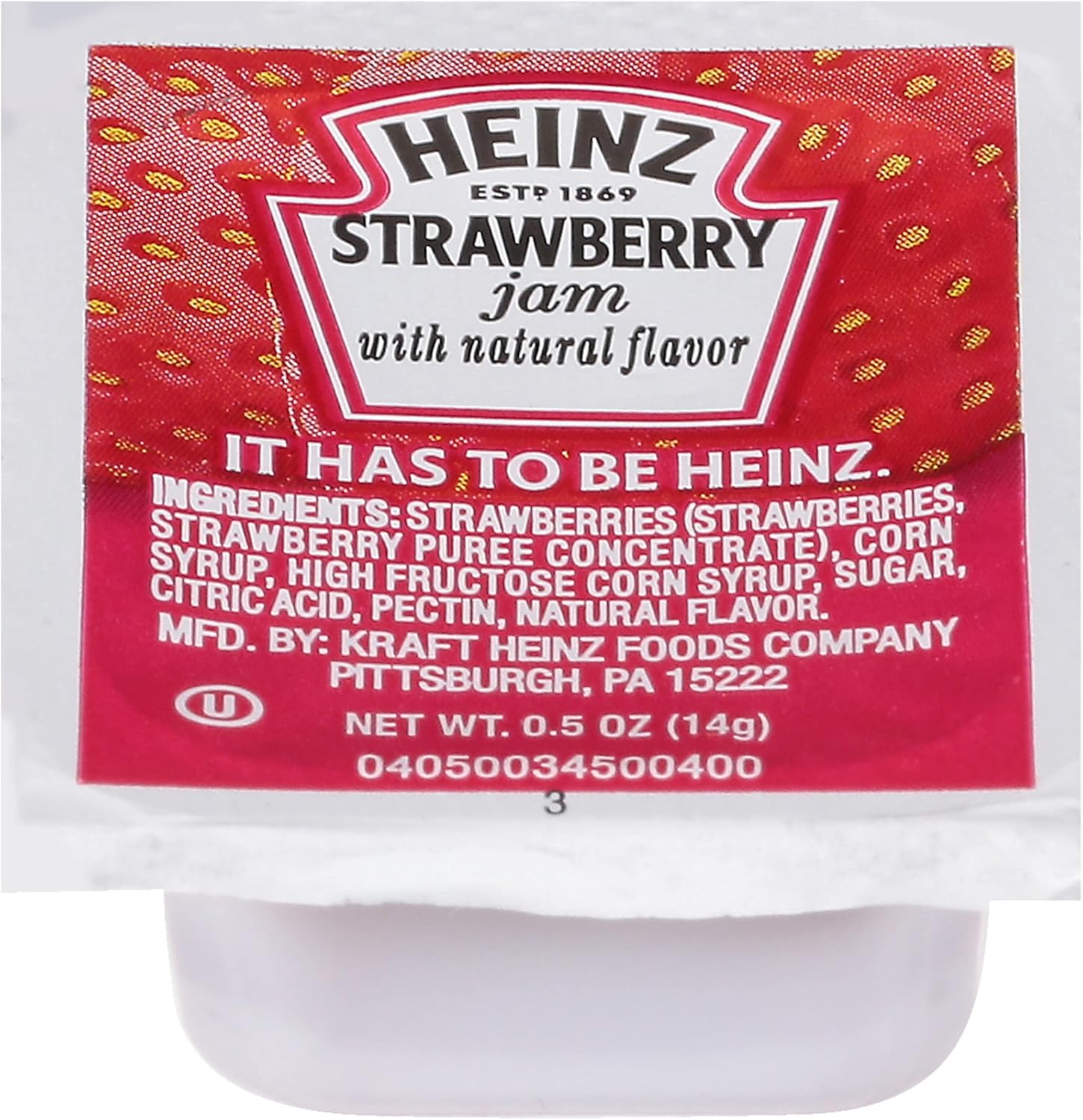 Heinz Single Serve Strawberry Jam (200 ct Casepack)