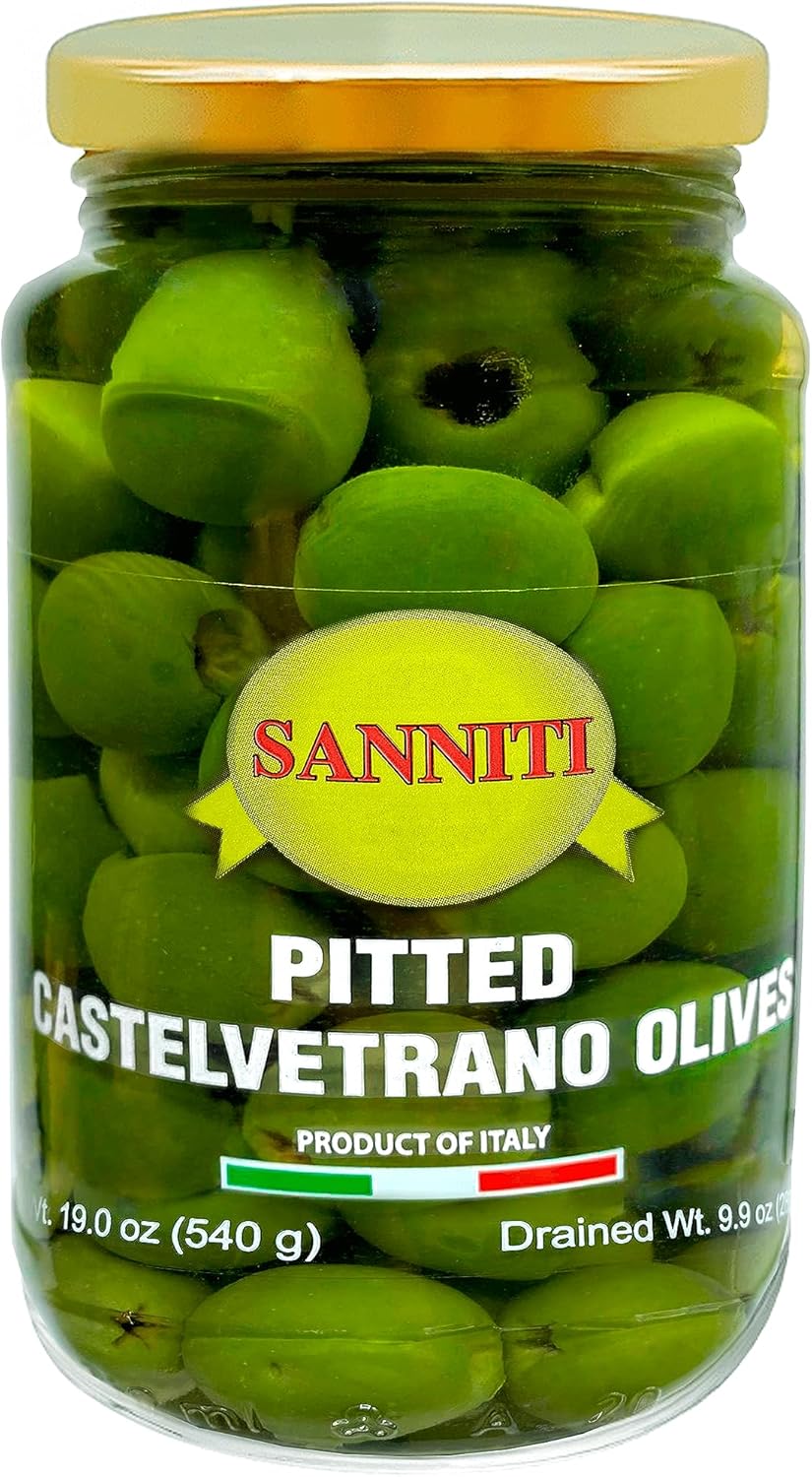 Sanniti Pitted Castelvetrano Olives - 19 Ounce Jar