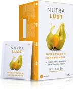 NutraLust - Helping to Improve Passion & Stamina - Containing Ashwagandha, Muira Puama and Ginseng - 20 Enveloped Tea Bags - by NutraTea - Herbal Tea