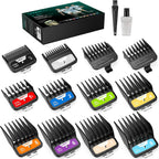 VGRPRO Professional Hair Clipper Guards, Color Coded Hair Cutting Guides from 1/16” to 1”, Replacement Barber Guards Compatible with Most Hair Clippers
